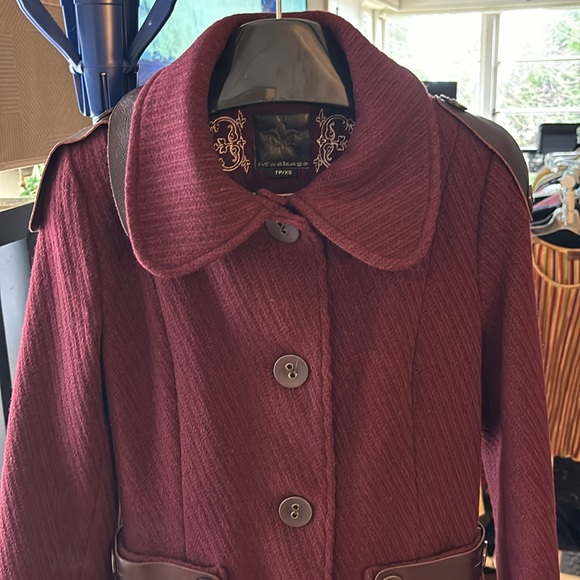 MACKAGE Magenta Wool Coat Size XS - Picture 13 of 13